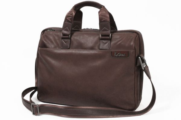Porte-ordinateur Katana K 81669 Cuir de Vachette sauvage - Chocolat