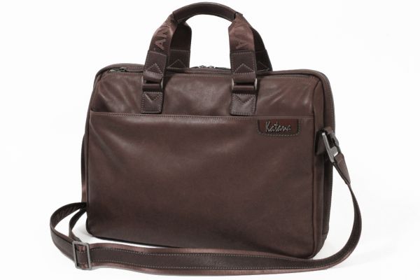 Porte-ordinateur Katana K 81669 Cuir de Vachette sauvage  - Chocolat