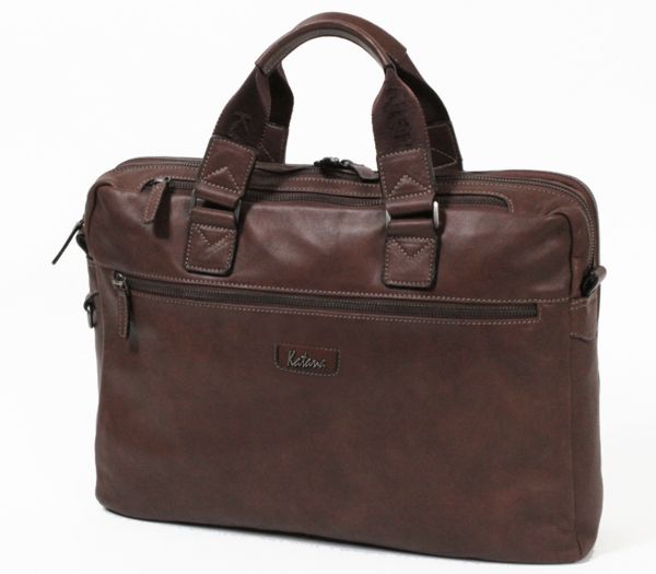 Porte-ordinateur Katana K 81670 Cuir de Vachette sauvage - Chocolat