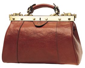 Sac Diligence Katana K 8250 Cuir de Vachette Collet - Marron