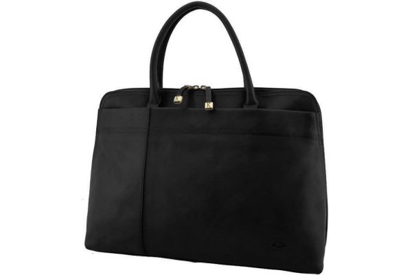 Sac shopping Katana K 82563 Cuir de Vachette collet - Noir