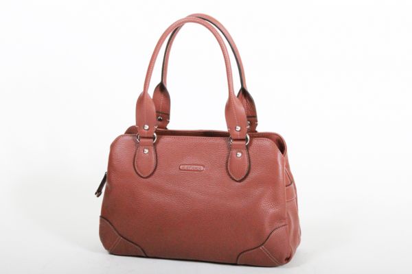 Sac Shopping Katana Cuir de Vachette grainé K 83502 - Marron