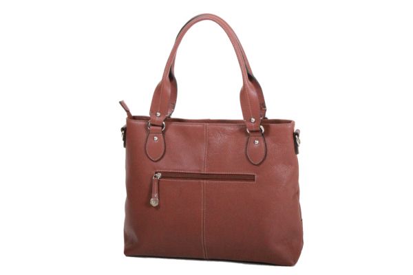 Sac Shopping Katana Cuir de Vachette grainé K 83504 marron