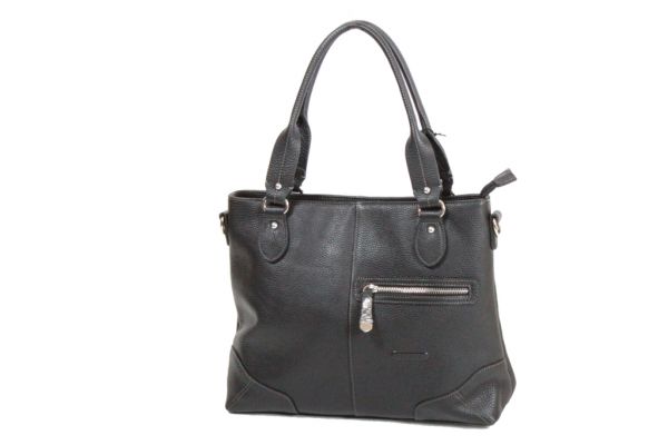 Sac Shopping Katana Cuir de Vachette grainé K 83504 noir