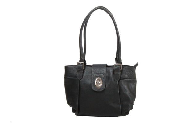 Sac Shopping Katana Cuir de Vachette grainé K 83505 noir