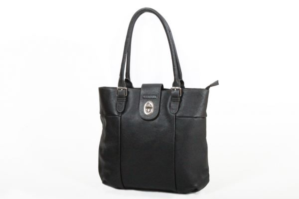 Sac Shopping Katana Cuir de Vachette grainé K 83507 noir