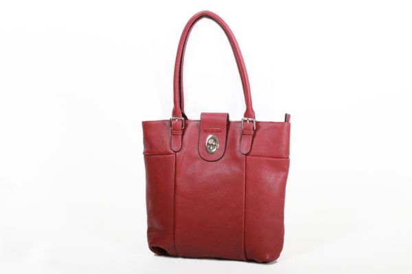 Sac Shopping Katana Cuir de Vachette grainé K 83507 Rouge