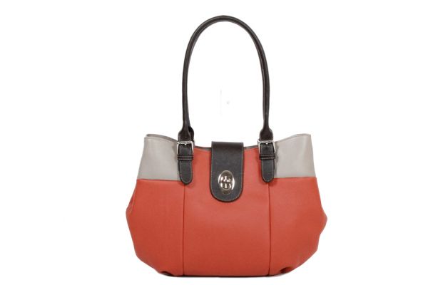 Sac shopping Katana Cuir de Vachette grainé K 83508 orange