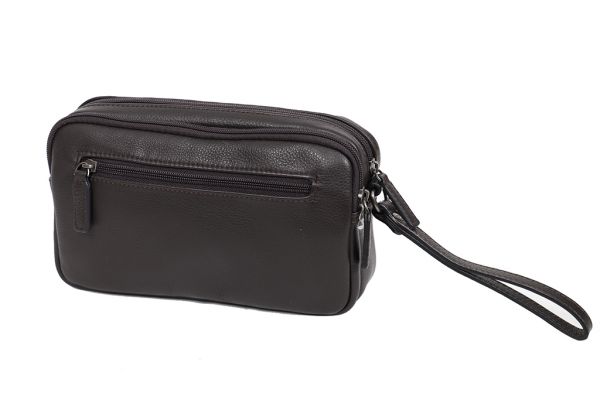 Pochette Katana Cuir de Vachette grainé 89610 - 2 compartiments