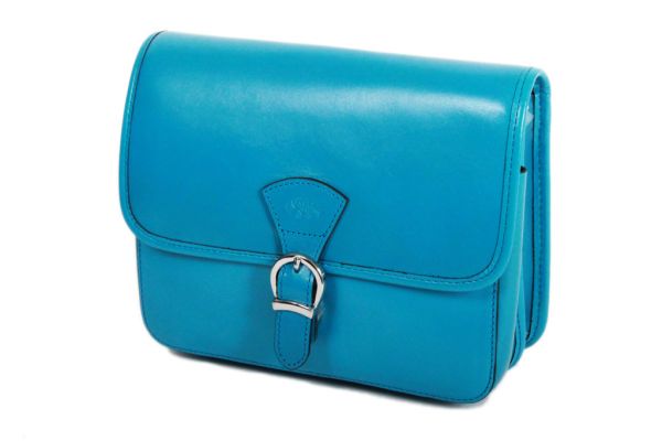 Besace Katana Cuir de Vachette collet K 98222 - Bleu