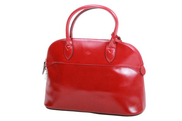 Sac Shopping Katana Cuir de Vachette collet K 98226 Rouge