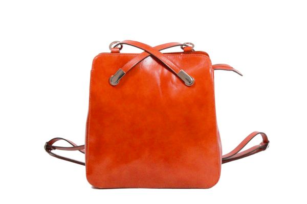 Sac à dos Katana Cuir de Vachette collet K 98227 Orange