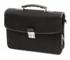 Cartable Gérard Henon New Styl' GH 2327 Nylon garni cuir de Vachette - Noir