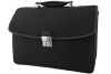 Cartable Gérard Henon New Styl' GH 2330 Nylon garni cuir de Vachette - Noir