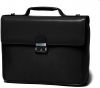 Cartable Gérard Henon Polo  GH 2825 Nylon garni cuir de Vachette - Noir