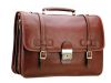 Cartable Katana 3 soufflets K 31039 Cuir de vachette gras -Marron