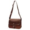 Besace Katana K 32588 Cuir de Vachette gras - Marron