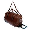 Sac de Voyage Trolley Katana K 33157 Cuir de Vachette Gras - Marron