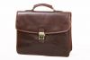 Cartable Katana 3 soufflets K 36838 Cuir de vachette gras - Marron