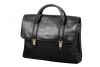 Cartable Katana 1 soufflet Cuir de Vachette gras K 36840 - Noir