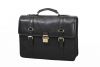 Cartable Katana 2 soufflets K 36842 Cuir de Vachette gras - Noir