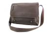 Besace Katana à bandoulière K 69222 Cuir de Vachette grainé - Marron
