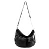 Besace Katana à bandoulière K 81206 Cuir de Vachette Sauvage - Noir