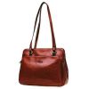 Sac shopping/ sac à main en cuir de Vachette collet K 82374 - Marron