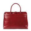 Sac shopping Katana K 82563 Cuir de Vachette collet - Rouge